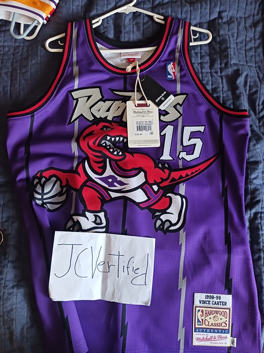 Authentic Jersey Toronto Raptors Road 1998-99 Vince Carter