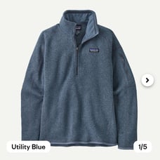 Patagonia 1/4 zip fleece pullover