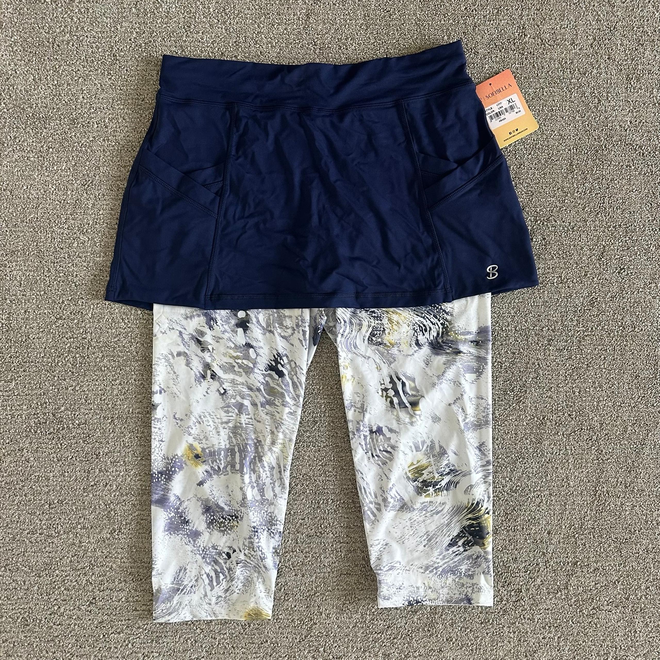Sofibella Core UV Abaza Skapri Skirt/Capri NAVY Feather Size XL