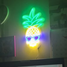 Neon Sign Pineapple Ghost Face LED Neon Light Mario Lamp Acrylic Sign