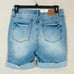 Judy Blue High Rise Tummy Control Wicking Jean Short Cuffed Size XL Blue NEW
