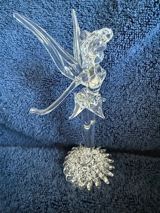 vintage hand blown glass Tinker Bell