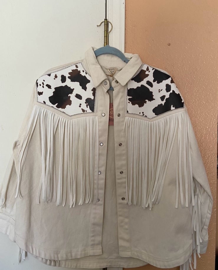 fringe jean jacket