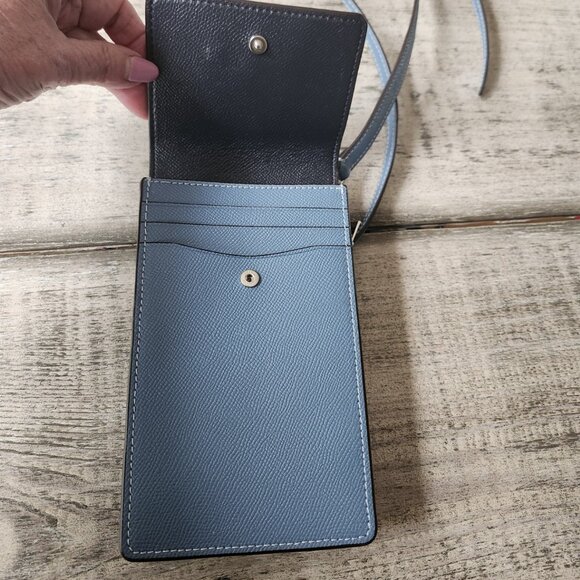 Coach North South Phone Crossbody bag BLUE New