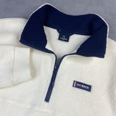 Rhoback Pullover Sweatshirt Men XL Ivory Summit High Pile Fleece Logo Outdoor
