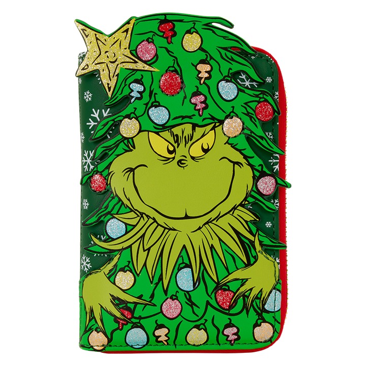 Dr. Seuss How the Grinch Stole Christmas! Tree Zip Around Wallet