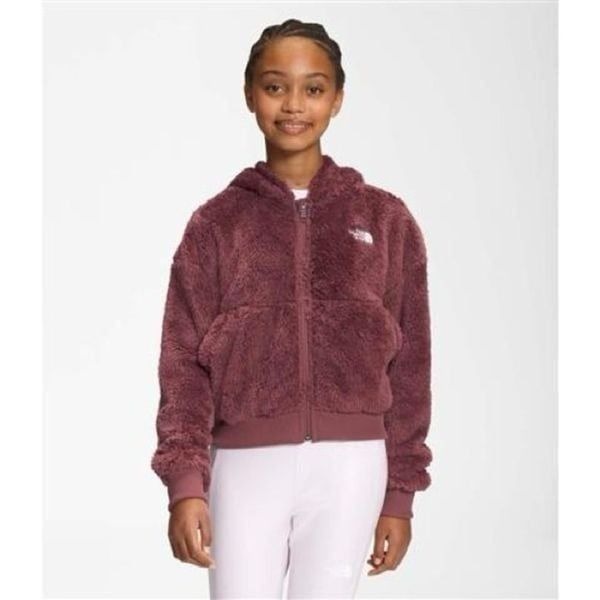 The North Face Girls Suave Oso Full Zip Wild Ginger Hooded Jacket sz xxl