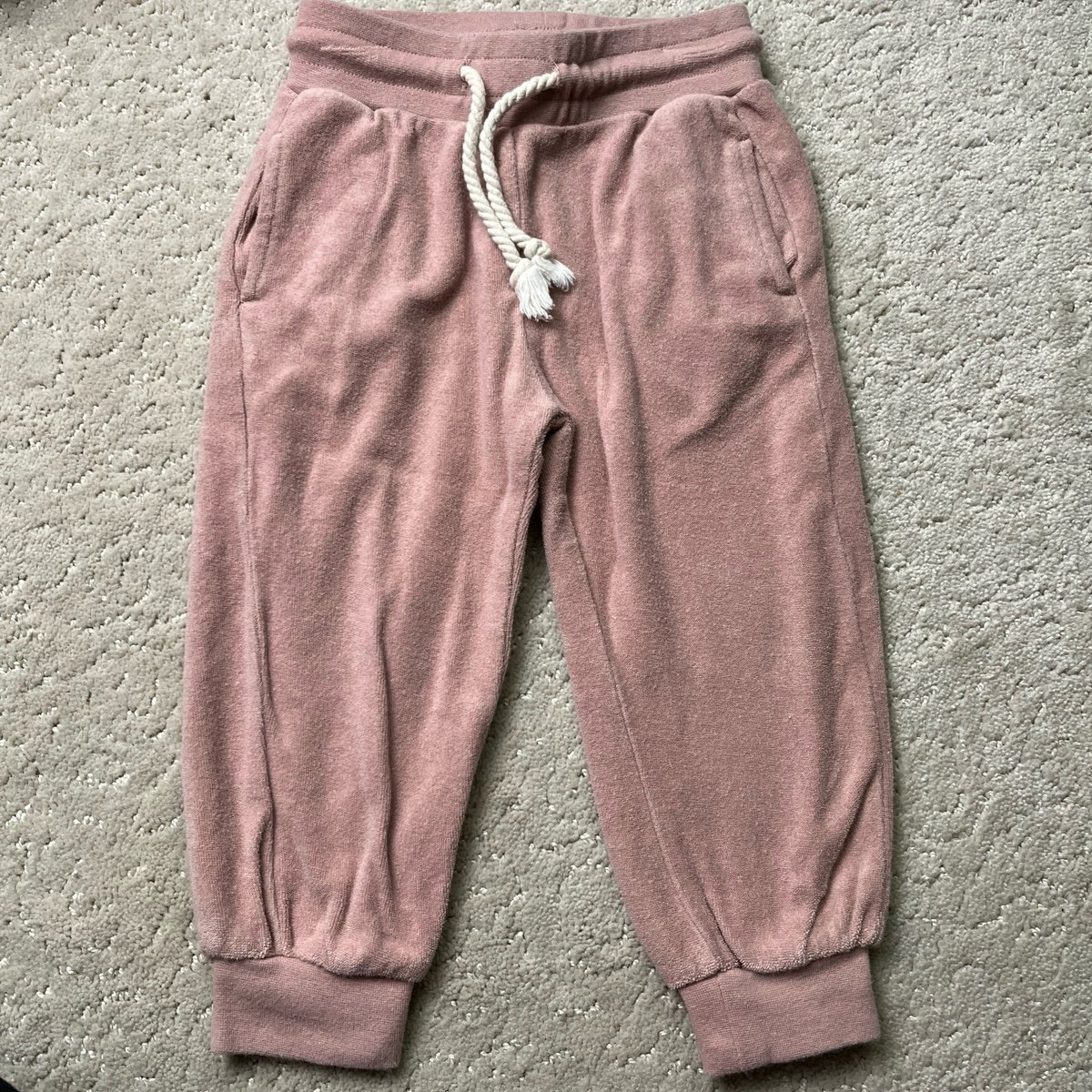 Rylee + Cru Pink Terry Joggers 18-24M