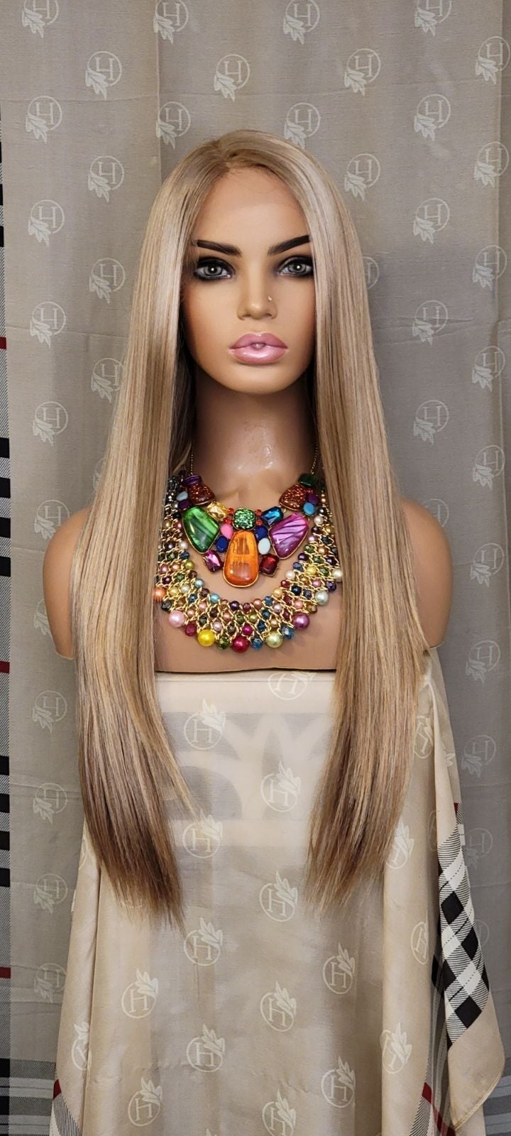 Blonde golden kissed h.d lace wig