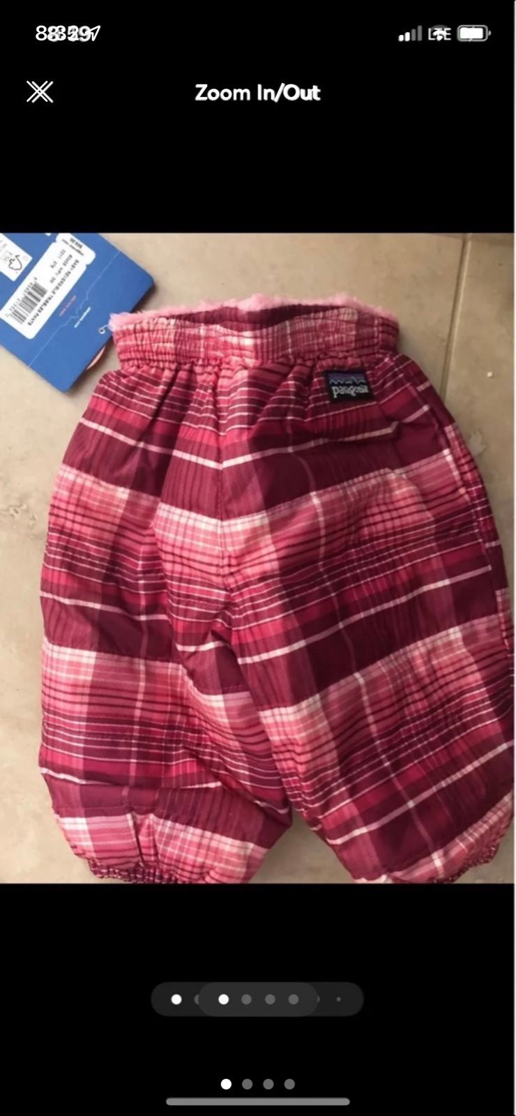 Patagonia Baby Girl Snow Pants 3m