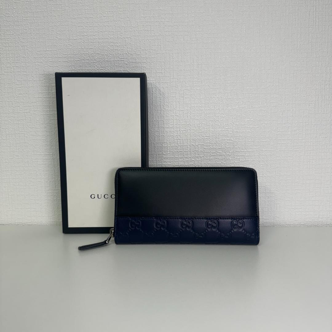 GUCCI Round Zip Long Wallet 408839