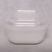 Fire King Maple Leaves Refrigerator Dish With Lid 4 Square