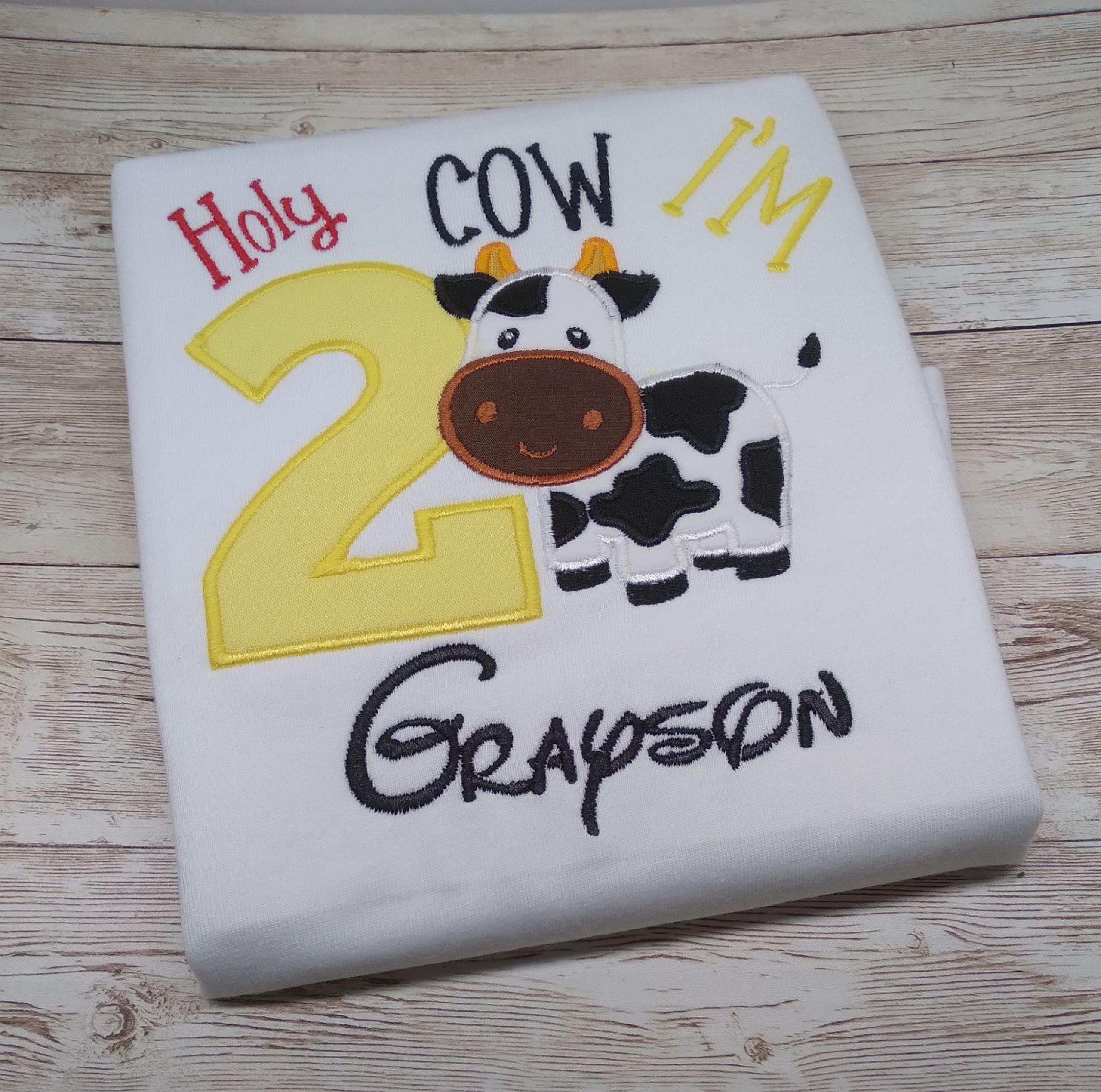 Embroidered Toddler Customized Birthday shirt