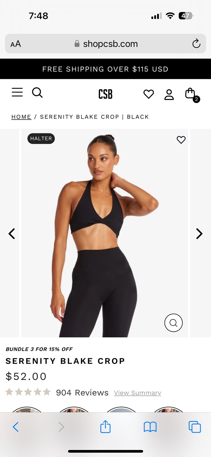 Crop Shop Boutique CSB Serenity Blake Crop