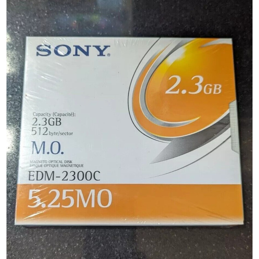 Sony EDM-2300C 2.3GB 512 B/S Magneto Optical Disk New Sealed