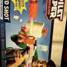 New Jakks Pacific Toilet Paper Skid Shot Toilet Paper Blaster