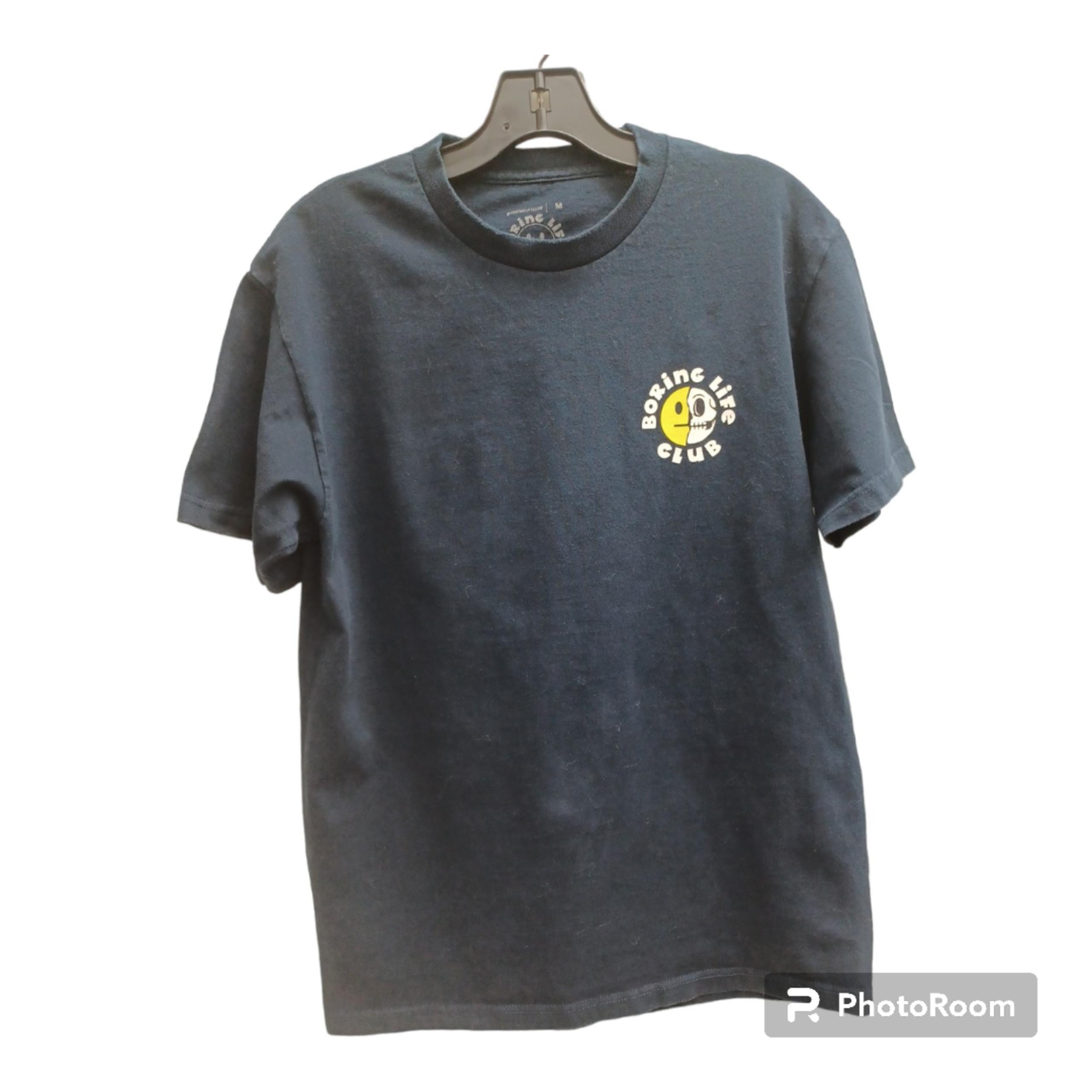 Boring Life Club T-Shirt Man Size M Navy Blue