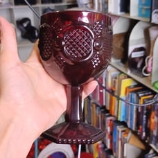 Avon Cape Cod red water goblet