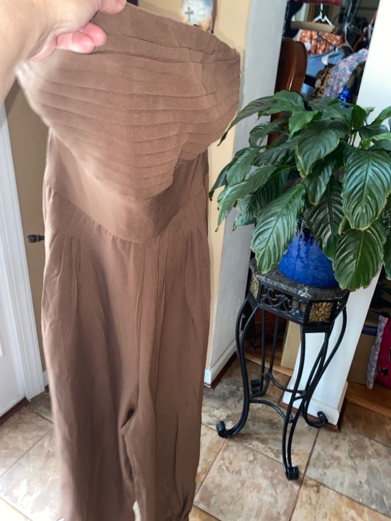 Women's NIKITA MHAISALKAR Brown Jumpsuit Size L