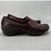Hush Puppies Womens Size 8M Verse Brown Leather Slip-On Comfort Loafer Shoes