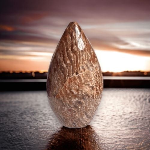 Thousand Layers Tear Drop Meditation Stone
