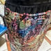Lida Baday Sequin Multi Colored Mini Skirt Size 8