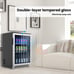 Advanics 20 Inch Wide Built in Beverage Refrigerator with Clear Glass Front Door