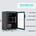 Advanics 20 Inch Wide Built in Beverage Refrigerator with Clear Glass Front Door