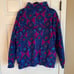 Women's Janeve Vintage 90s Pullover 1/4 Zip Colorful Size Medium with pockets