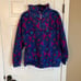 Women's Janeve Vintage 90s Pullover 1/4 Zip Colorful Size Medium with pockets