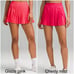 Lululemon High-Rise Pleated Tennis Skirt Colour Cherry Mist Sz 6