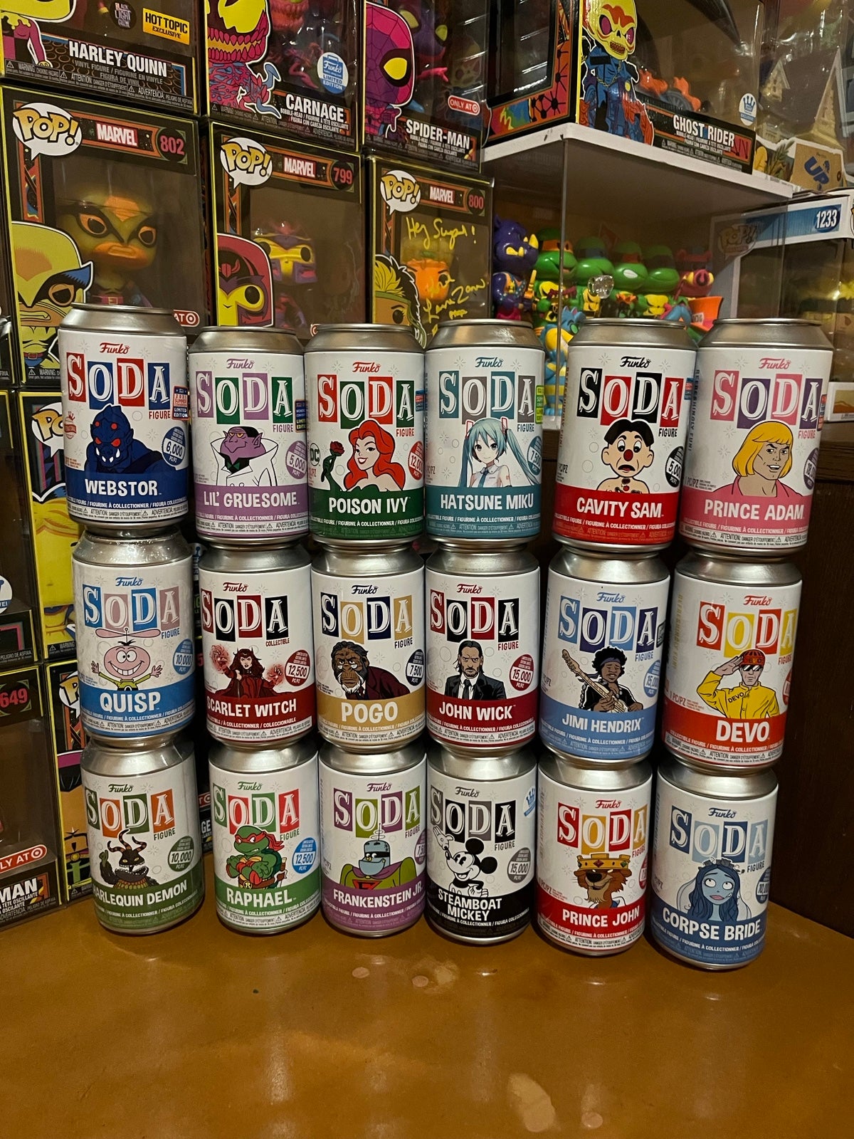 Common Funko Soda Lot