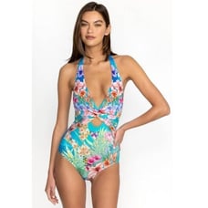 Johnny Was Tie Dye Twist Keyhole One Piece - XL