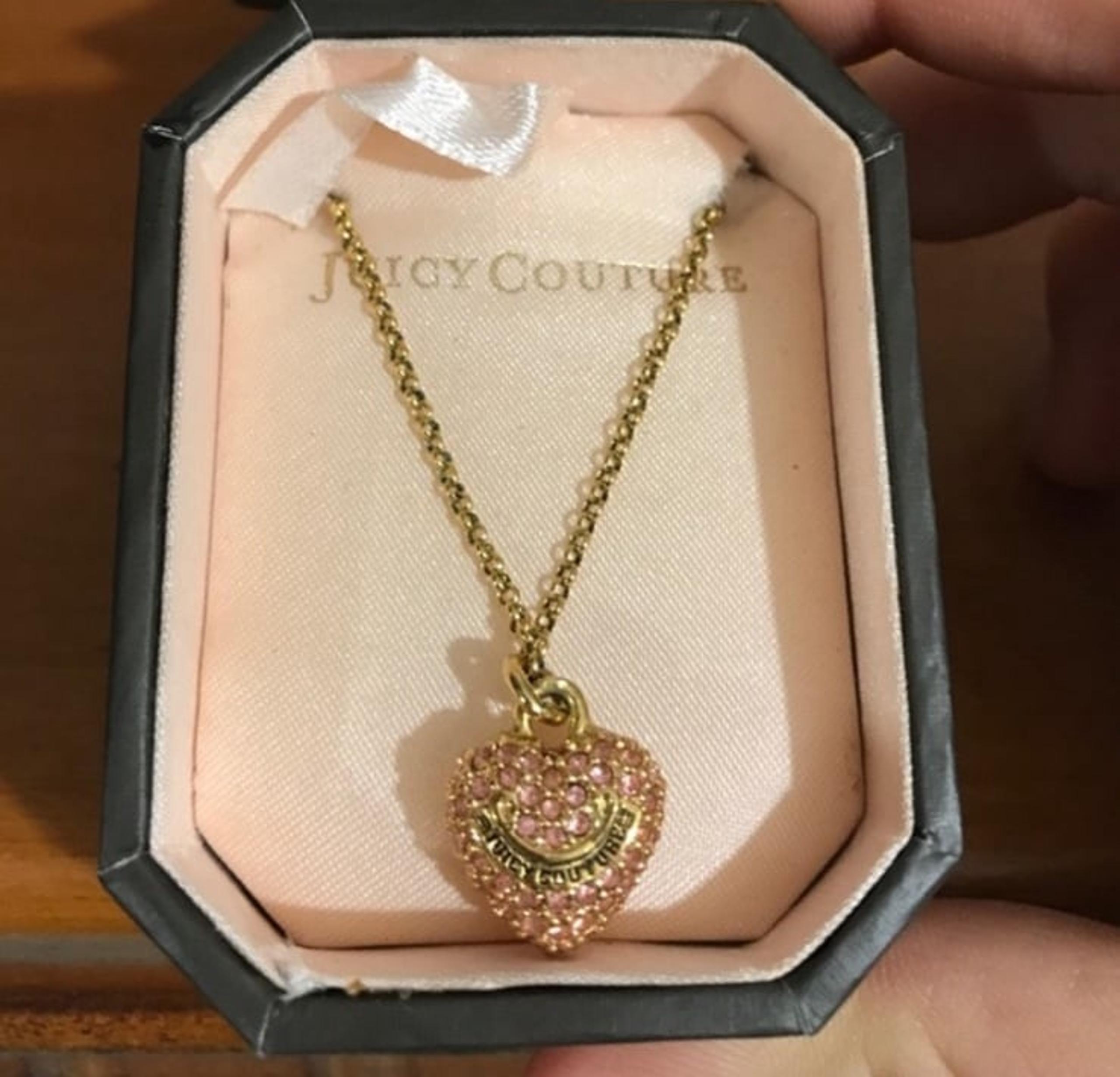 Juicy Couture Pink Embedded Necklace