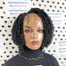 Short Curly Box Braid Lace Front Wig Boho Braids Wigs With Curly Synthetic Hair