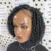 Short Curly Box Braid Lace Front Wig Boho Braids Wigs With Curly Synthetic Hair