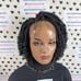 Short Curly Box Braid Lace Front Wig Boho Braids Wigs With Curly Synthetic Hair