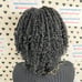 Short Curly Box Braid Lace Front Wig Boho Braids Wigs With Curly Synthetic Hair