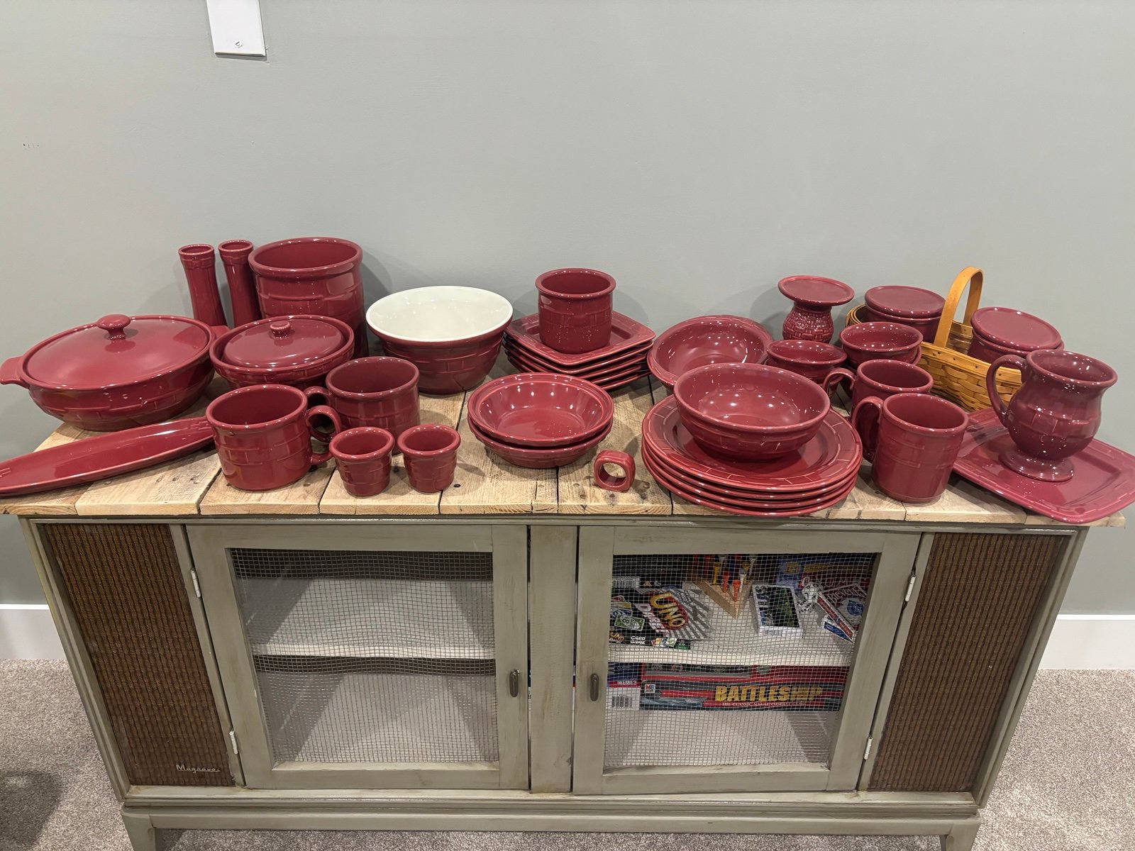 Longaberger Paprika Pottery!! Please read description!!