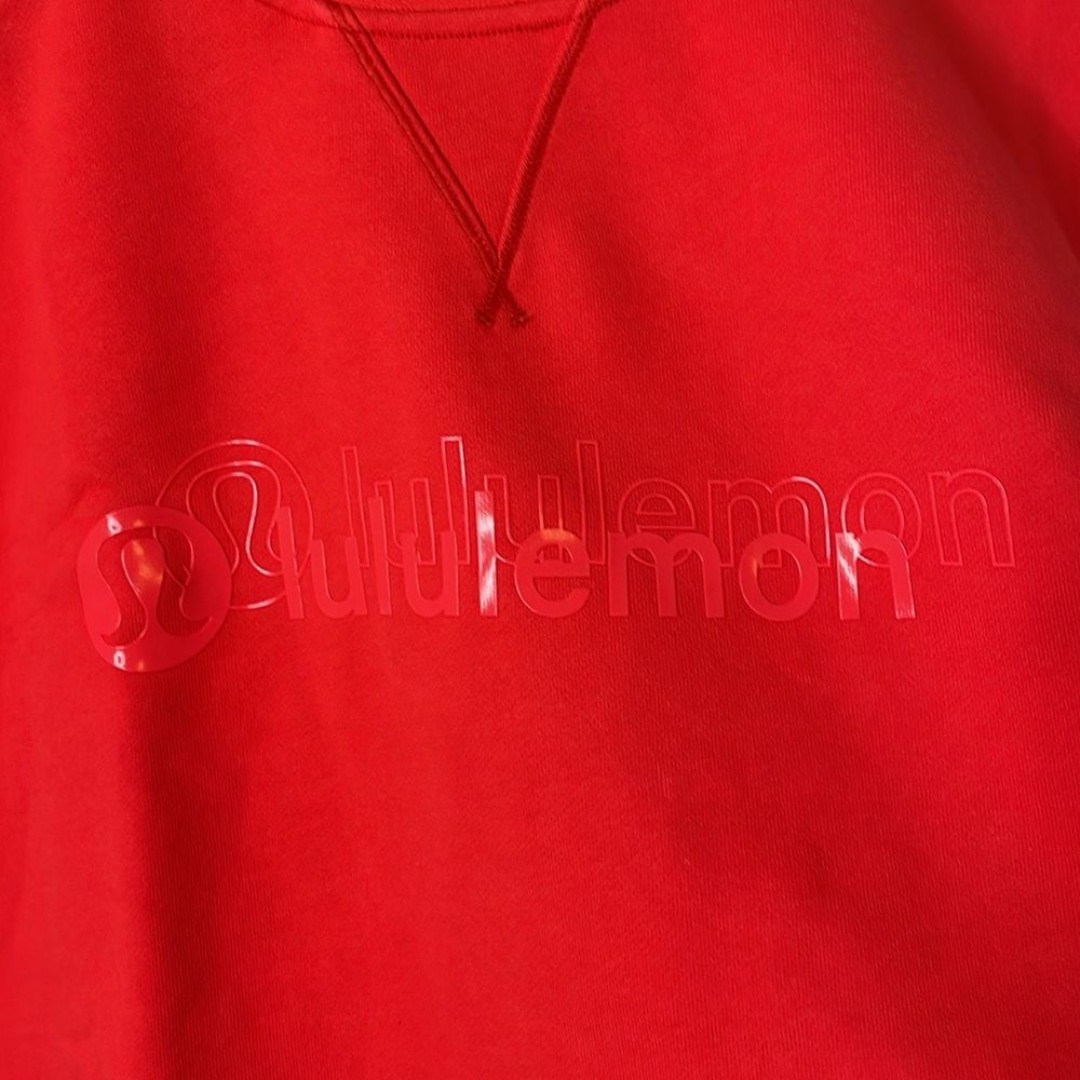 NWT Lululemon All Yours Cropped Crew LOGO Lunar New Year Sz 10 Love Red GRAPHIC