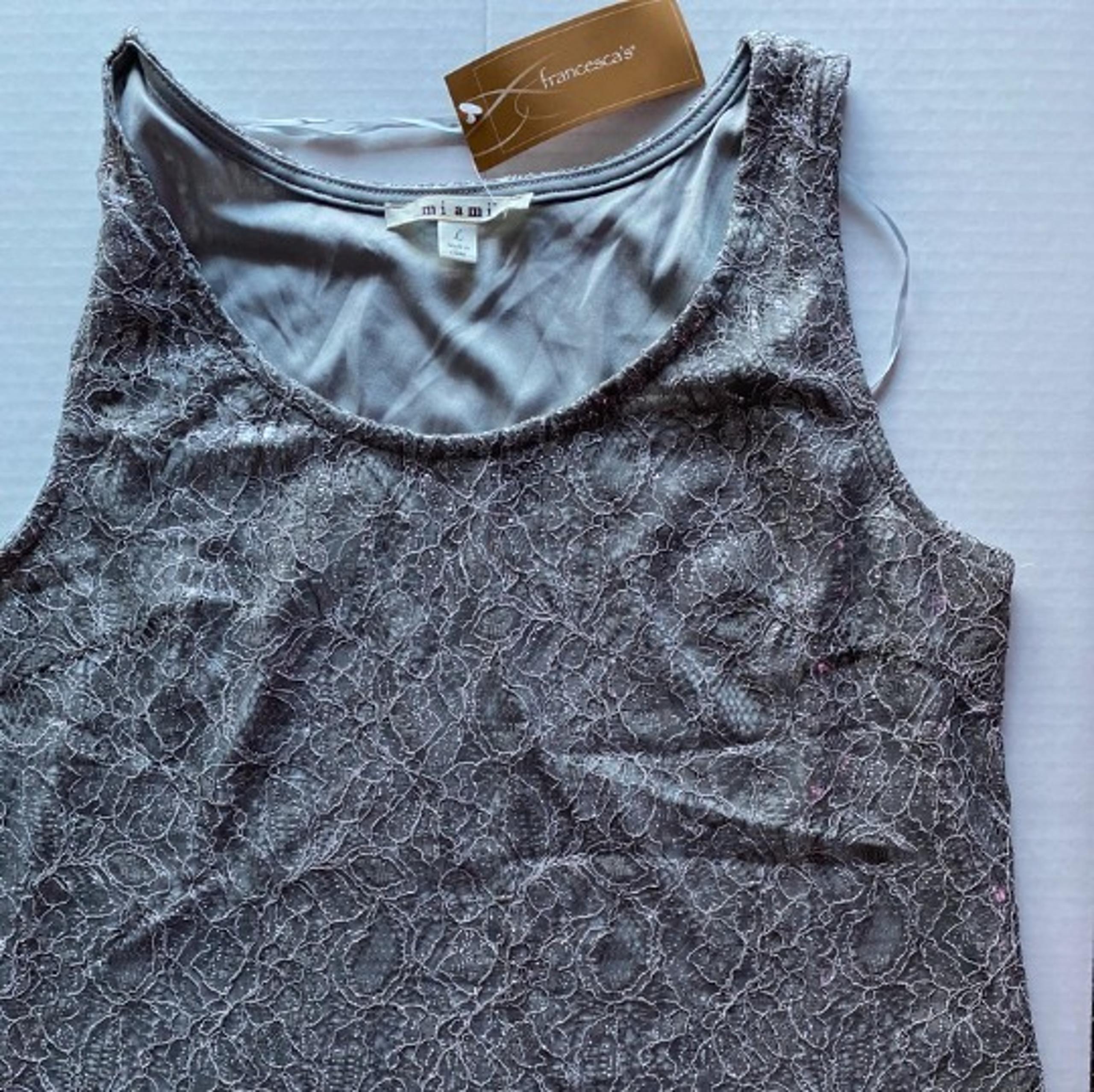 Mi ami Laced Tank Womens NWT!