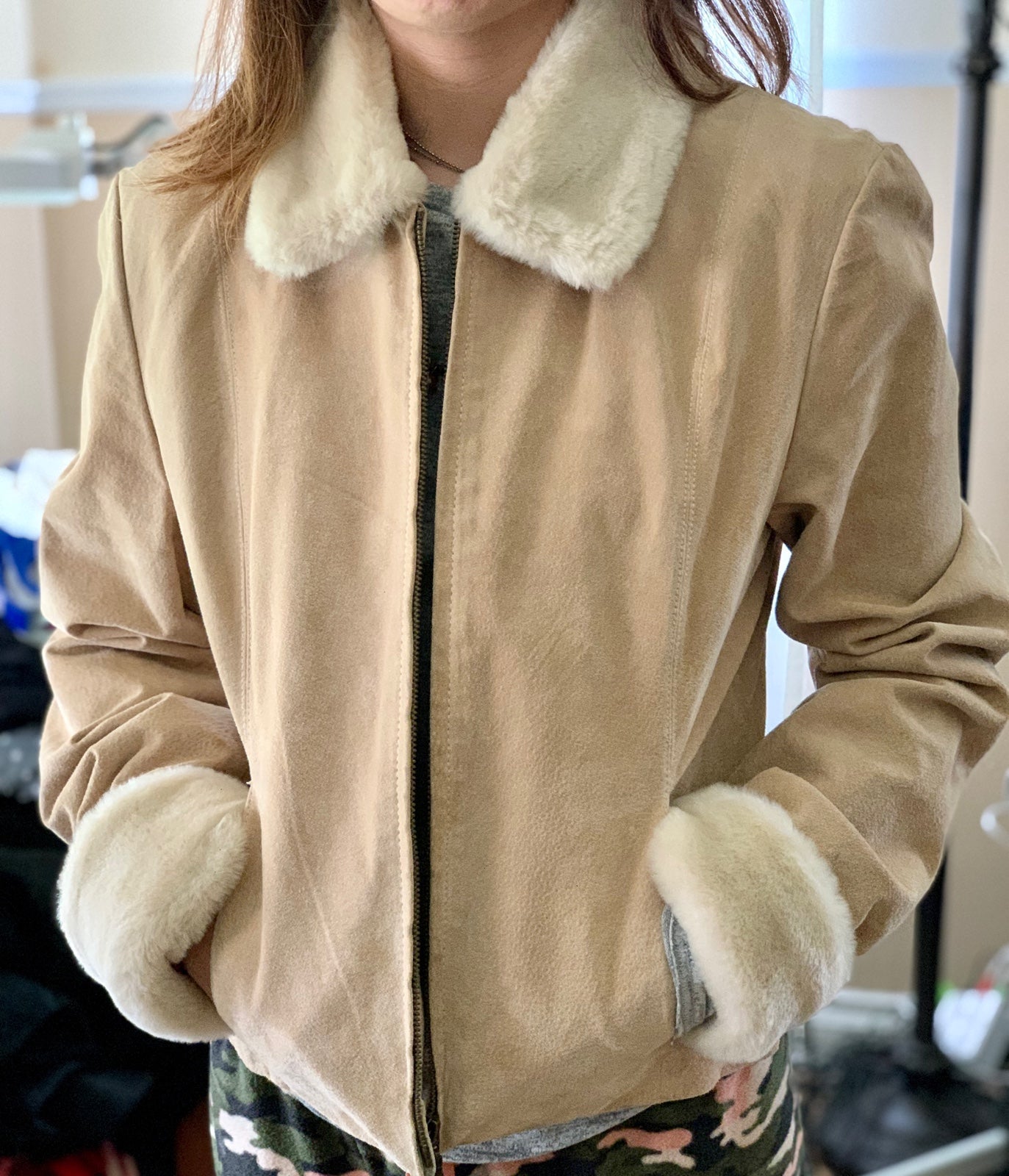 Women’s Juliano Celini Suede Jacket medium size