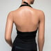 Bebe XS Black Silk Halter