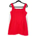 Maje Ribala Tweed Mini Dress Red Square Neck Back Zip Sleeveless Sz 36 / 4 US