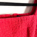 Maje Ribala Tweed Mini Dress Red Square Neck Back Zip Sleeveless Sz 36 / 4 US