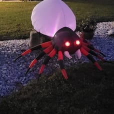 5 FT Halloween Inflatable Spider Outdoor Decoration with Magic Light Blow Up