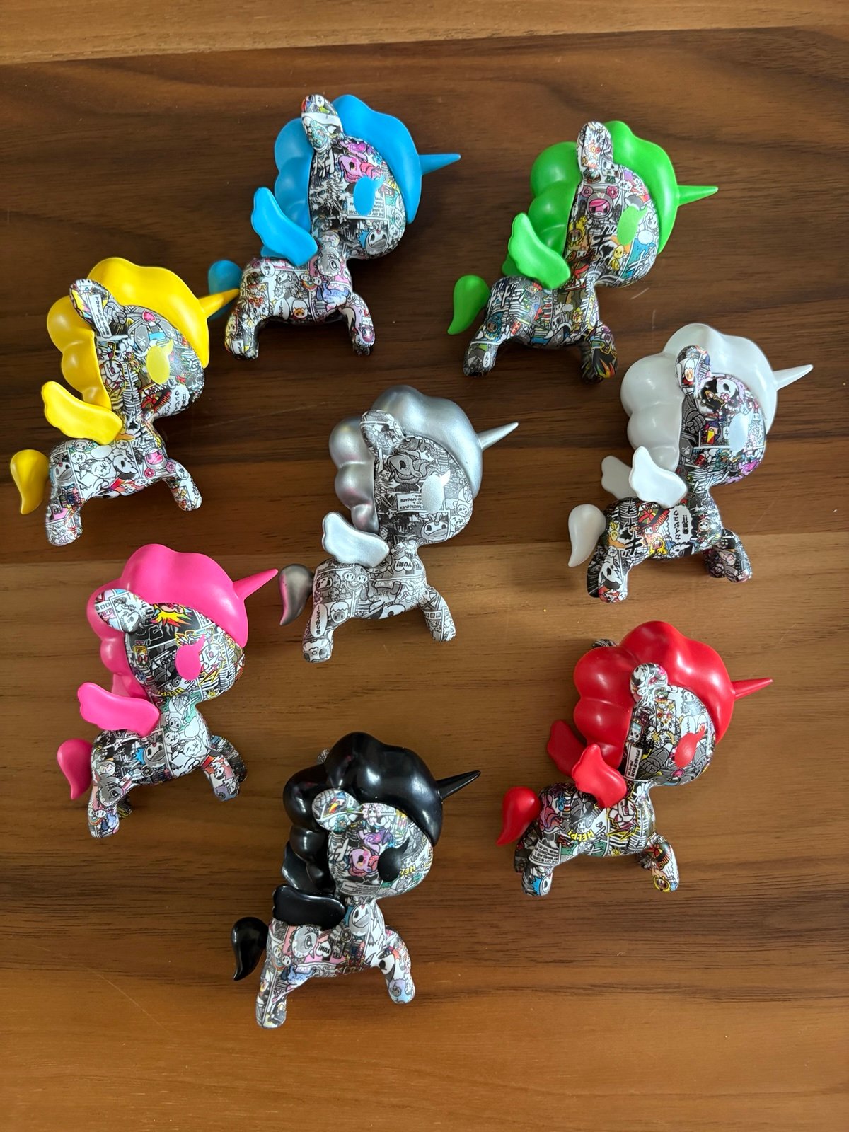 Tokidoki Manga Mania unicorno full set INCLUDING BOTH CHASERS - midnight, meteor