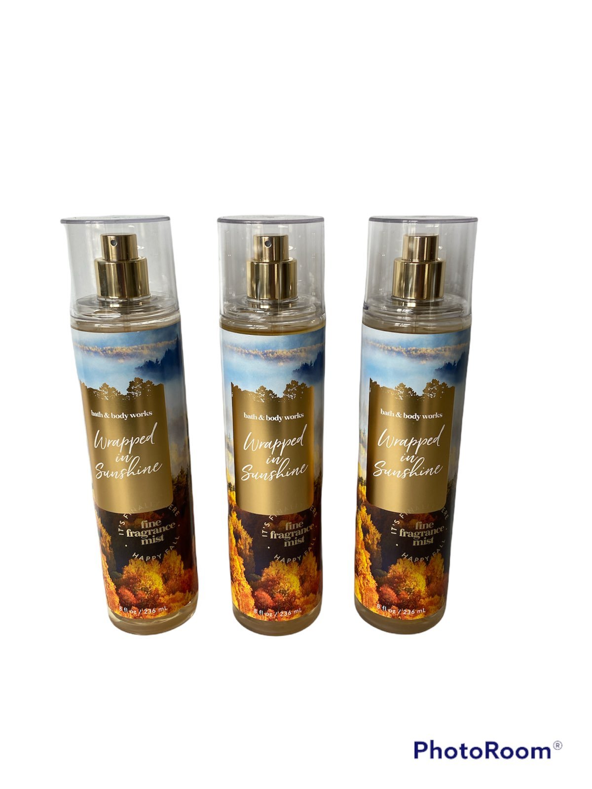 Bath & Body Works Wrapped in Sunshine (Citrus) Fine Fragrance Mist Body Spray x3