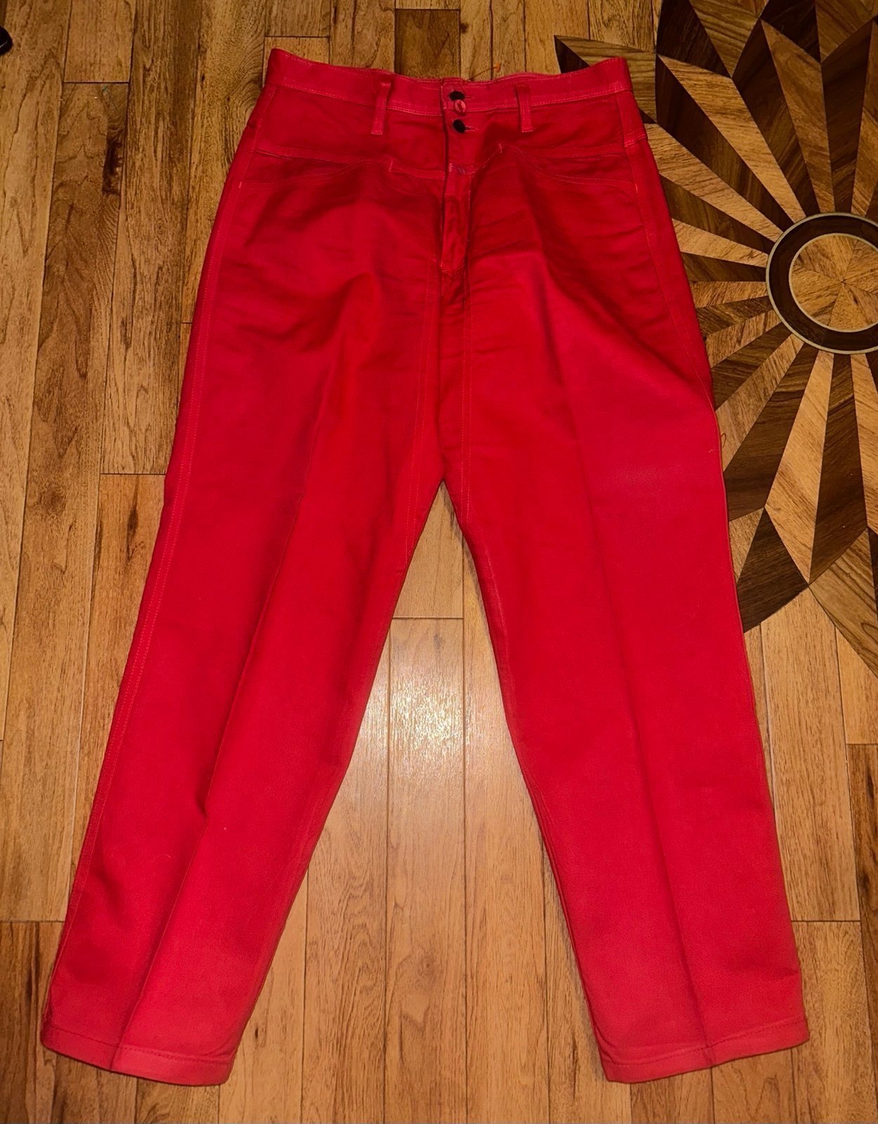 VTG Marithé + François Girbaud Men's Red Trousers Made In USA Size 32