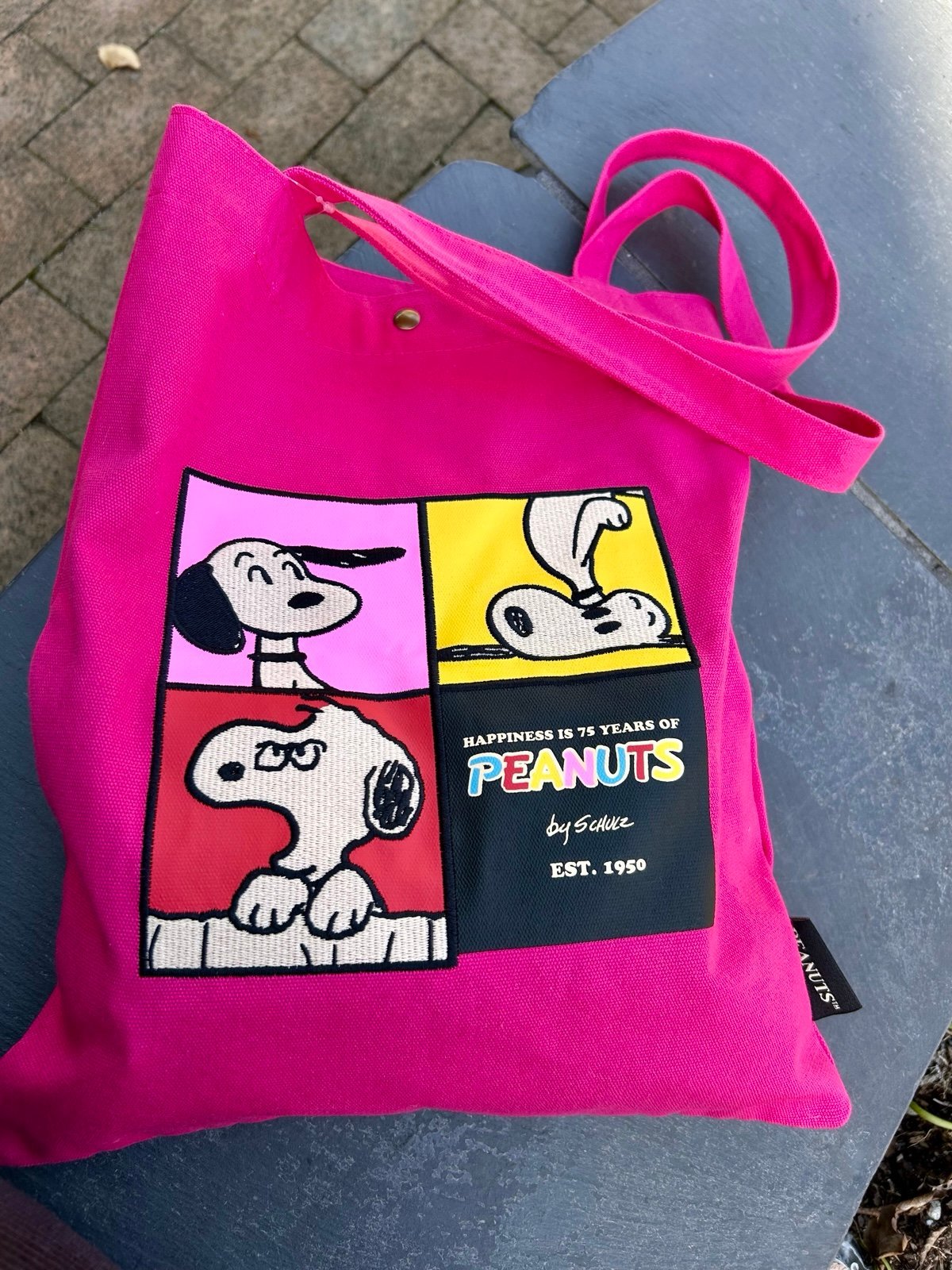 Tote Snoopy pink New
